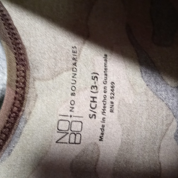 Women's No Boundaries S green army camo Blessed tank top - Picture 4 of 5